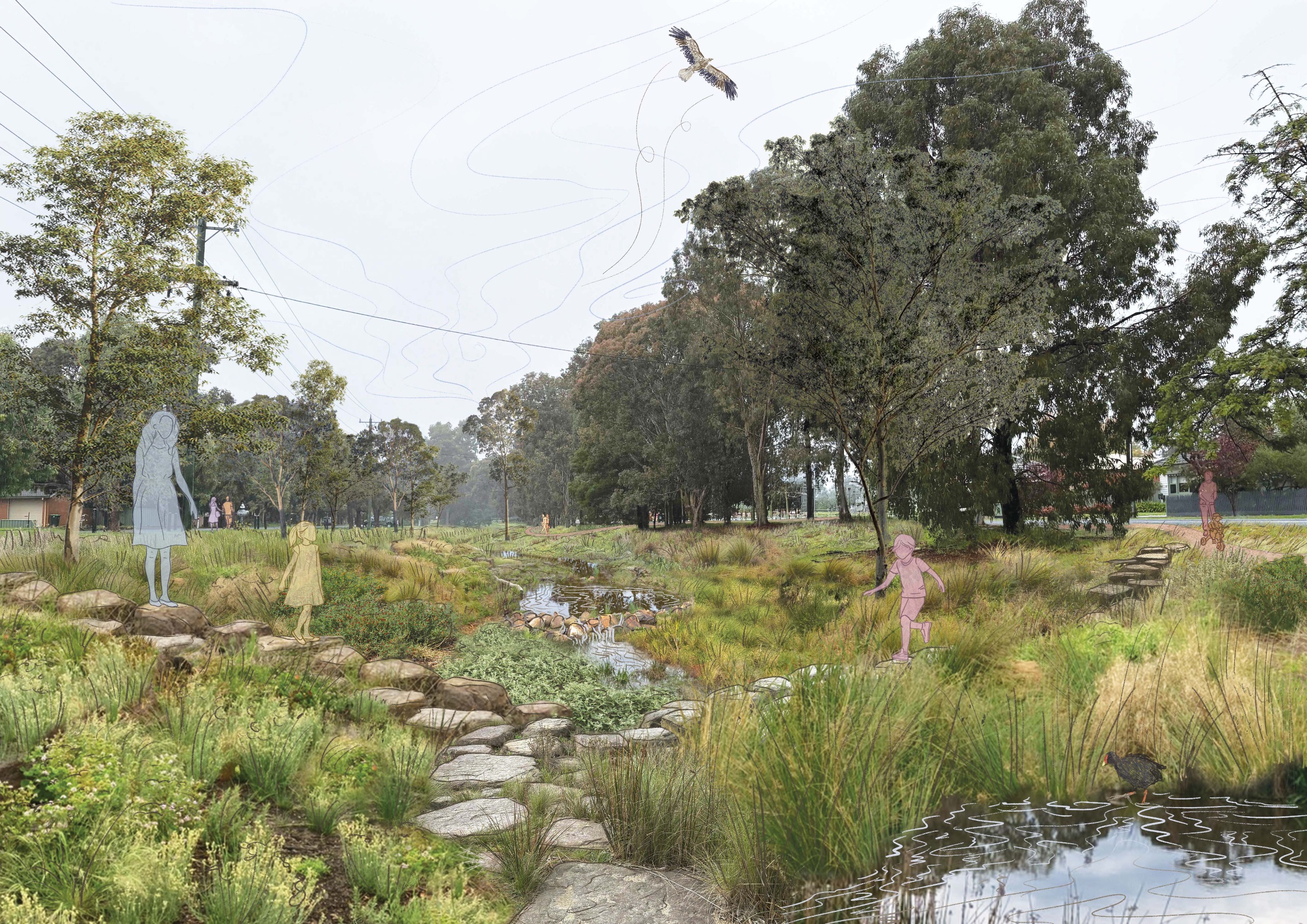 Back Creek project area - artist's impression