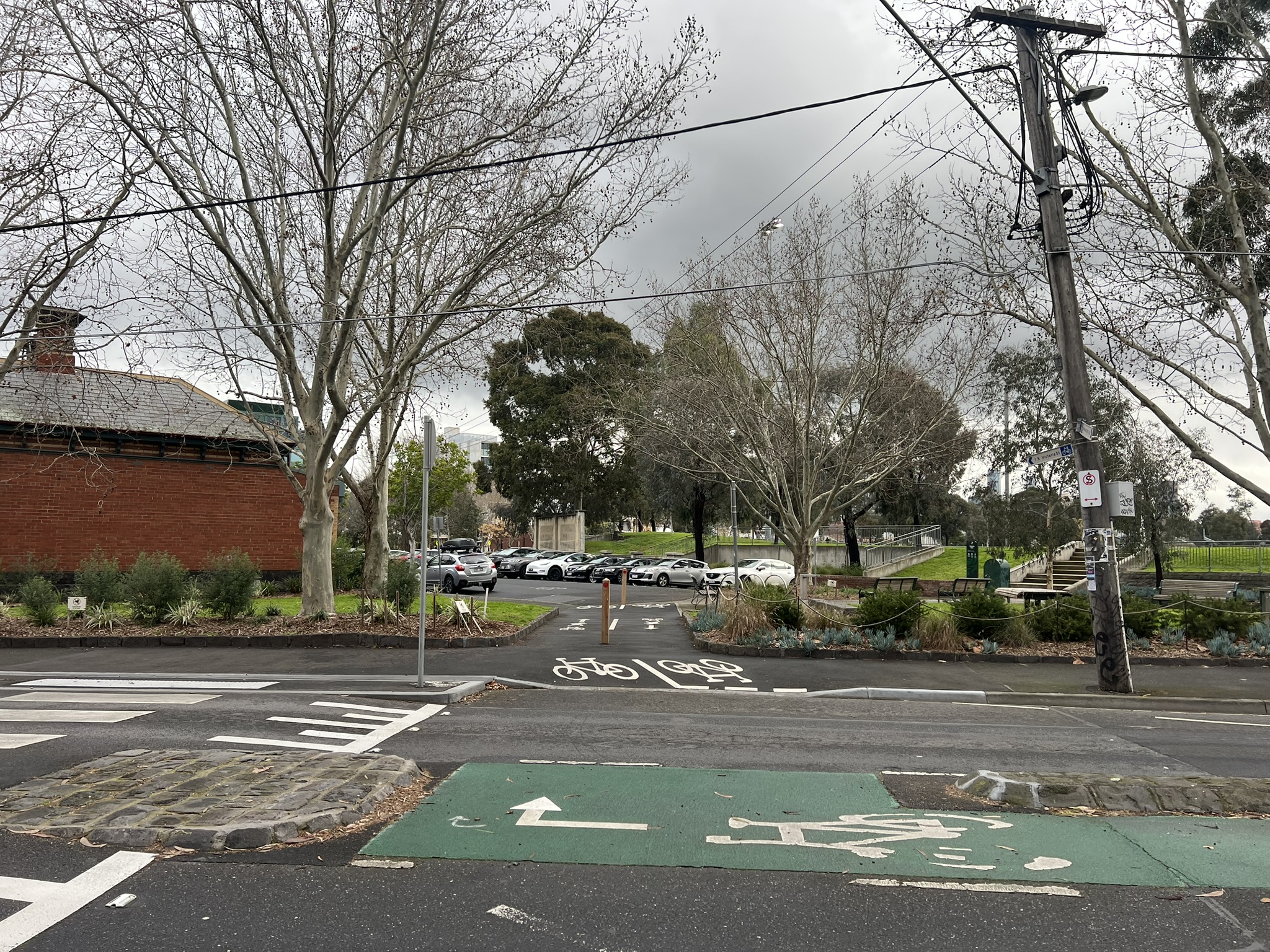 ​Example in Abbotsford (cut through for bicycles).