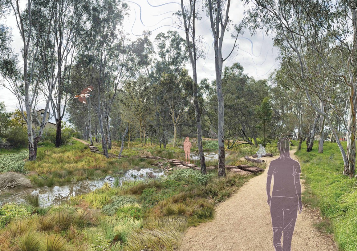 Gateway Park project area - artist's impression